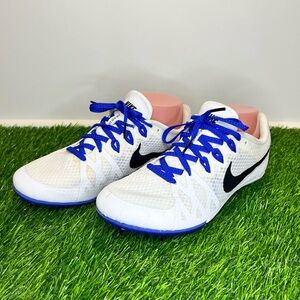 Nike White and Blue Athletic Shoes